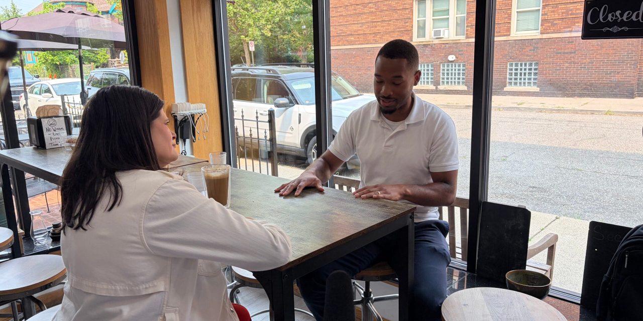 In Detroit, pro-Israel Senate candidate Haley Stevens meets a pro-Palestinan El-Sayed supporter