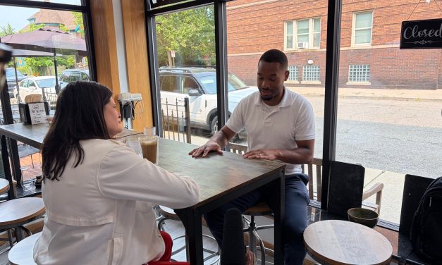 In Detroit, pro-Israel Senate candidate Haley Stevens meets a pro-Palestinan El-Sayed supporter