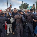 Israel Police clash with protesters commemorating 1,000 days since Oct. 7 outside Knesset