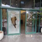 Channel 12’s office door shattered in third vandalism incident amid public outrage targeting outlet