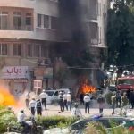Explosive device detonates near Damascus hotel hosting Macron during Syria visit