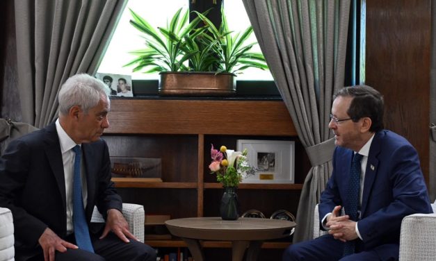 Rahm Emanuel meets Herzog, calls for ‘historic agreement’ on Israeli-Palestinian future