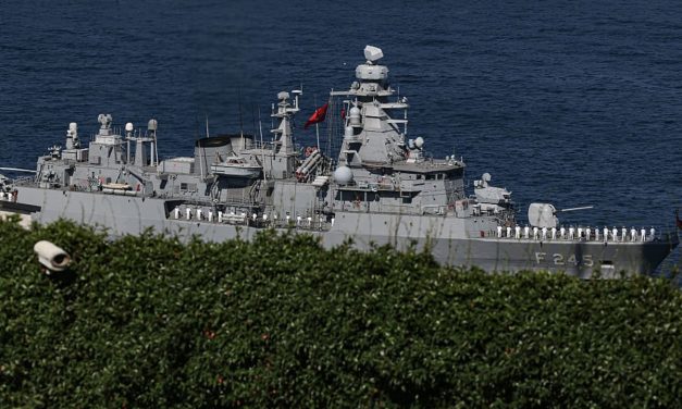 Turkish Navy ships vists Syrian Latakia port after NATO summit in first since civil war