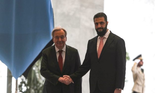 Guterres makes first visit to Syria by UN chief since before civil war