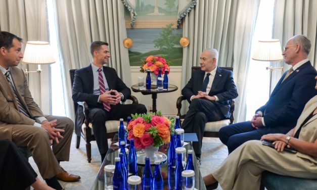 Prime Minister Netanyahu meets with US Senators Cotton, Fetterman during visit to Washington