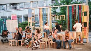 Jewish-Arab art project reimagines borders at Tel Aviv’s ‘Freshpaint’ fair