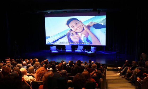 Former Israeli hostages Sasha Trufanov and Sapir Cohen wed in emotional ceremony