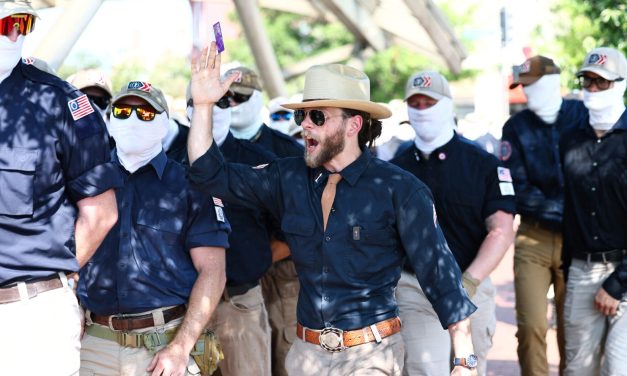 Hundreds of Patriot Front members march in Washington on July 4, alarming Jewish groups