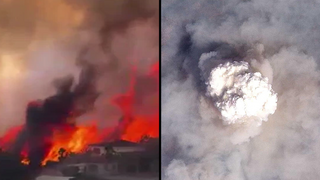 Massive ‘fire cloud’ seen from space as deadly wildfires sweep Europe