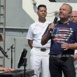 Freed hostage Alon Ohel marks America 250 with piano performance on USS Nimitz | Watch