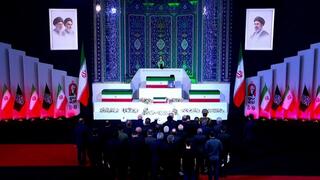 Iran’s leaders weep over Khamenei’s coffin in mass funeral show of defiance | Live