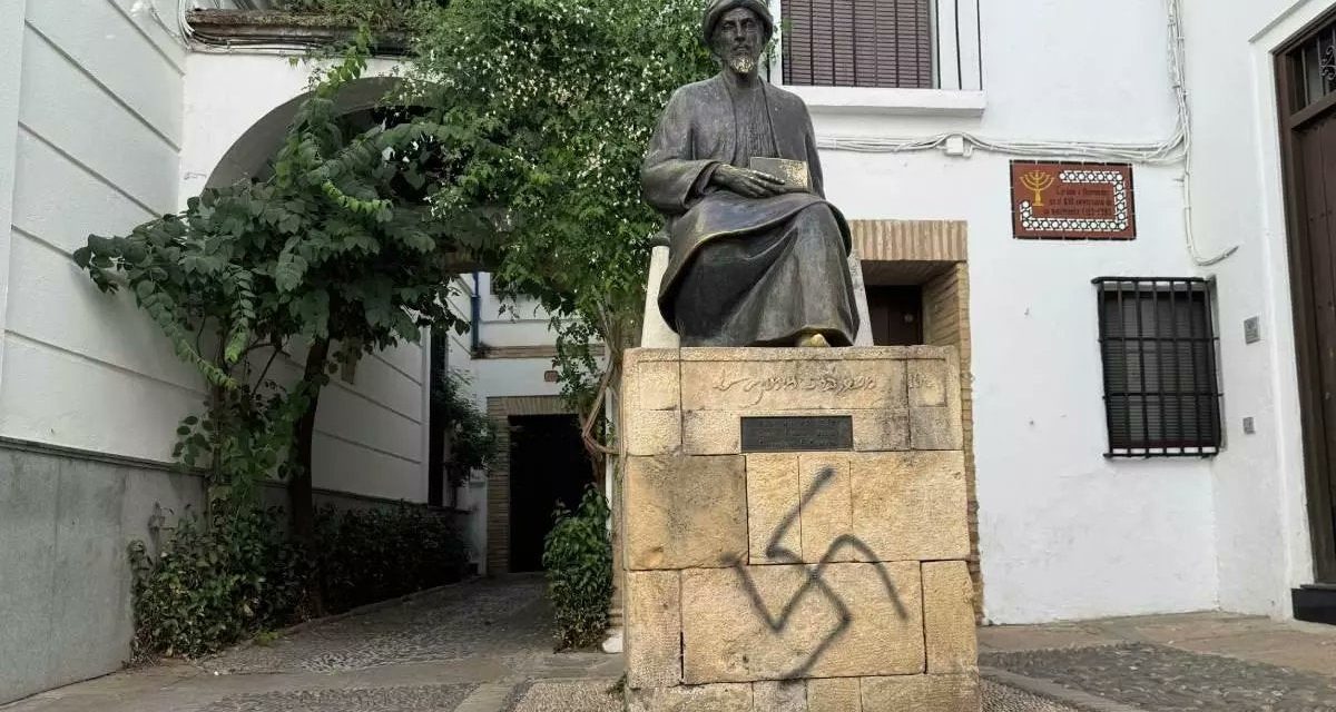 A Maimonides statue in Córdoba was defaced. His writings have an answer to hate.