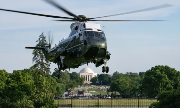 Drama in Washington’s skies: Trump’s helicopter came close to passenger plane