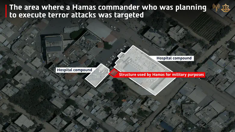 IDF strikes Hamas commander hiding in Gaza hospital