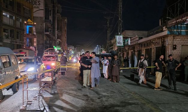 At least 14 killed, 18 wounded in suicide bombing outside Pakistan police station