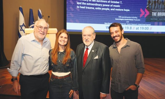 Huckabee attends screening of ‘The Bridge,’ about Israelis finding joy through music after Oct. 7