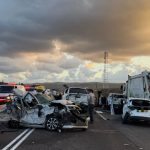 One killed, six injured in pile-up car accident on Highway 2 near Atlit