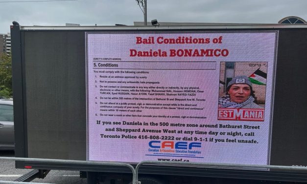 Billboard truck calls out antisemitism in neighborhoods targeted weekly by anti-Israel protesters