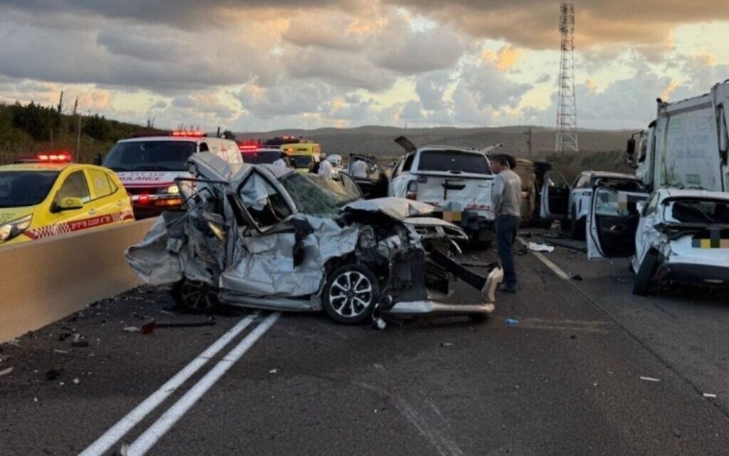 Woman killed, six others injured in a multi-car pile up on coastal Route 2
