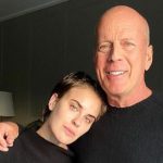 ‘Tender moment’:  Bruce Willis, who is battling advanced dementia, with his daughter at her wedding