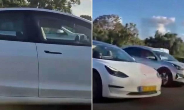 Police investigate after man filmed asleep at the wheel of Tesla