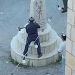 Knesset member filmed smashing terror memorial in Palestinian village under army guard