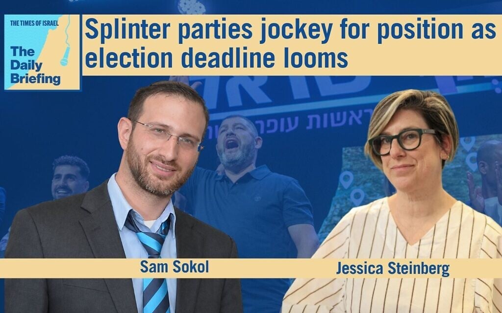 Daily Briefing Aug. 31: Splinter parties jockey for position as election deadline looms