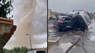 Powerful tornado tears through southern France, injuring dozens | Watch