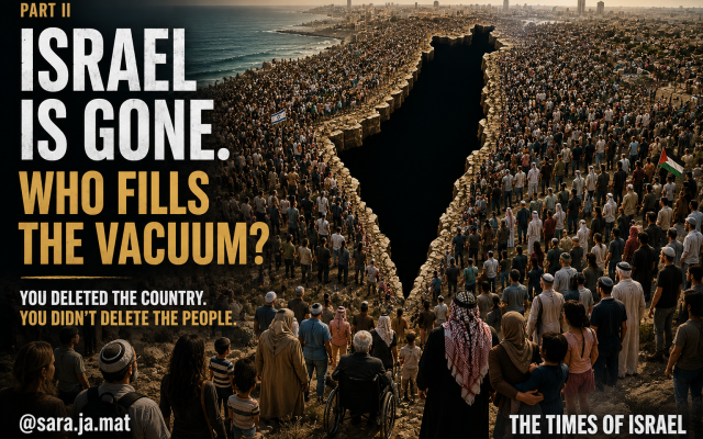 Sara Matathias | Part II: Israel Is Gone. Who Fills the Vacuum?