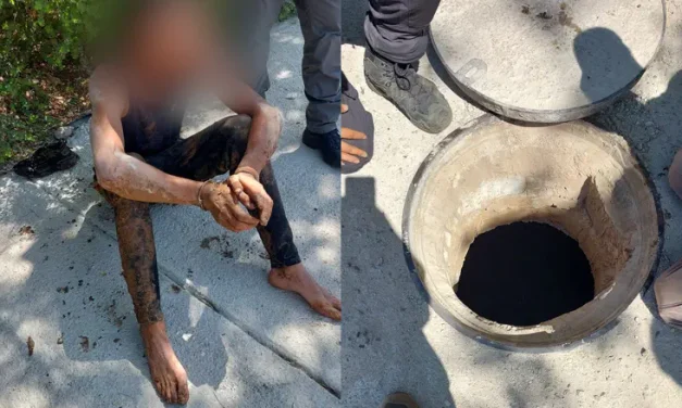 Watch: Illegal infiltrator caught hiding at Golan Heights sewer