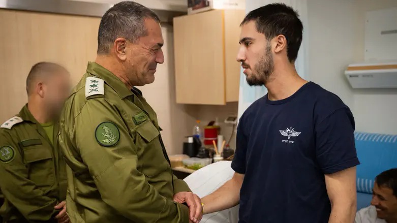 IDF chief visits wounded troops ahead of Rosh Hashanah