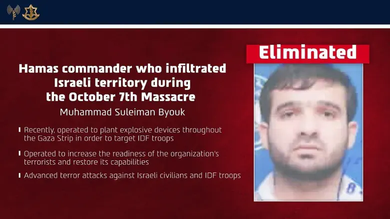 IDF takes out October 7 Hamas commander in Gaza