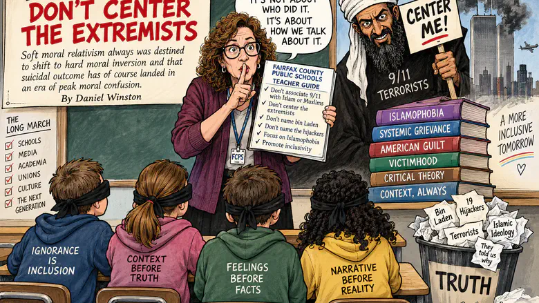 Shhh! Whatever you do, don’t center the murderous extremists