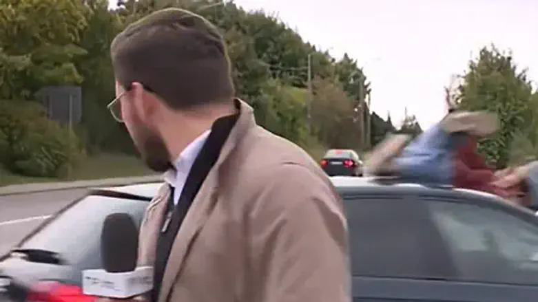 Reporters came to cover an accident, witnessed another accident