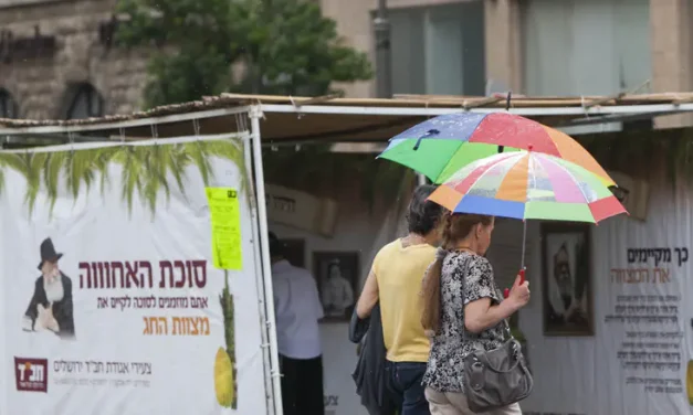 Rainy, cool weather forecast for Sukkot across Israel
