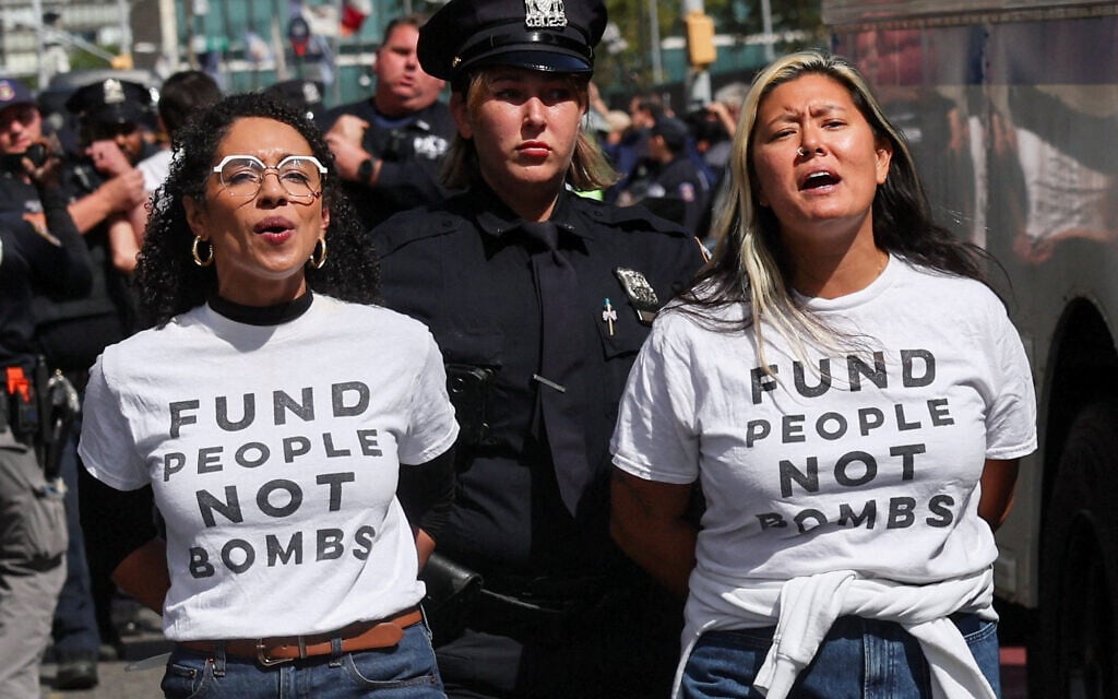 NYC’s Chevalier, Susan Sarandon arrested at anti-Israel protest outside UN