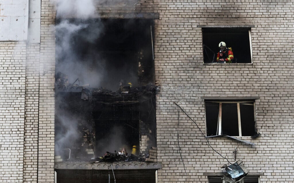 Israeli teen killed in Russian drone attack on Kyiv apartment building