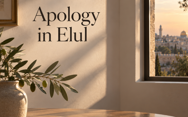 Adam O. Goldstein | An Apology in Elul