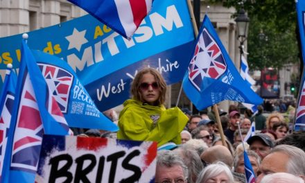 Pro-Israel rally outside Downing Street calls to ‘Sanction Terror Not Judea and Samaria’