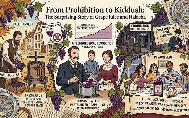 Michael Feldstein | From Prohibition to Kiddush: The Surprising Story of Grape Juice and Halacha