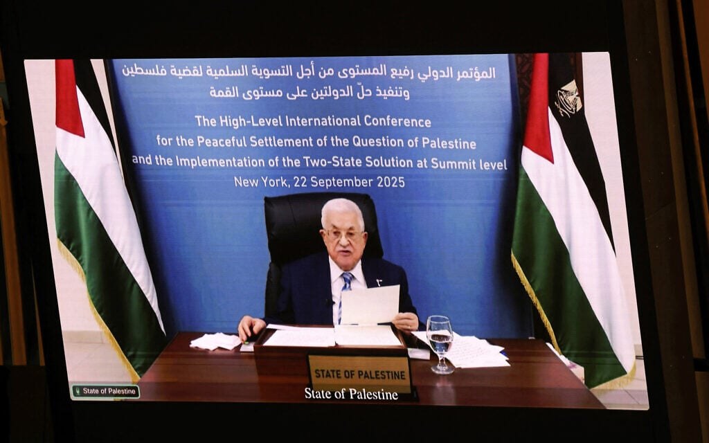US rejects Abbas’s entry visa, forcing him to again address UN virtually