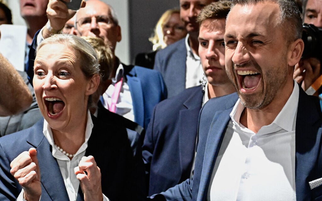 Exit polls show big win for Germany’s far-right AfD in state election, but government elusive