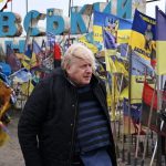 Russian drone attack on station likely aimed for Boris Johnson’s train, Ukraine says