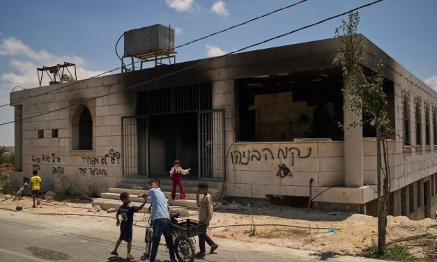West Bank mosque said torched by settlers; 8 arrested for assaults on Palestinians, mosque arsons
