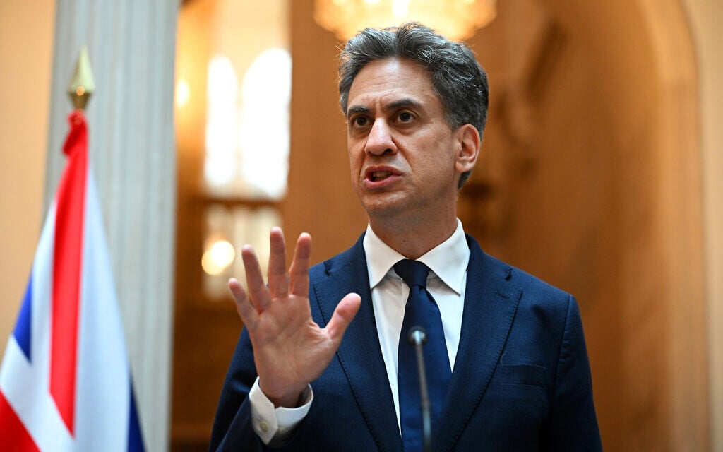 Full speech: Ed Miliband lays out UK’s ‘new approach’ to support two-state solution
