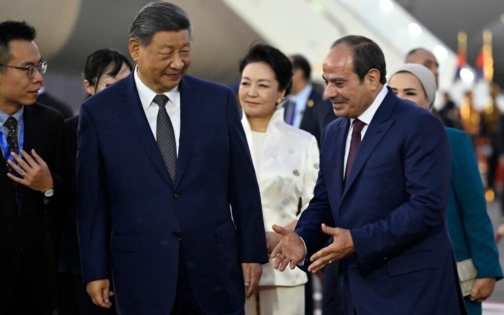 China’s Xi arrives in Egypt amid US sanctions threat over Iran links