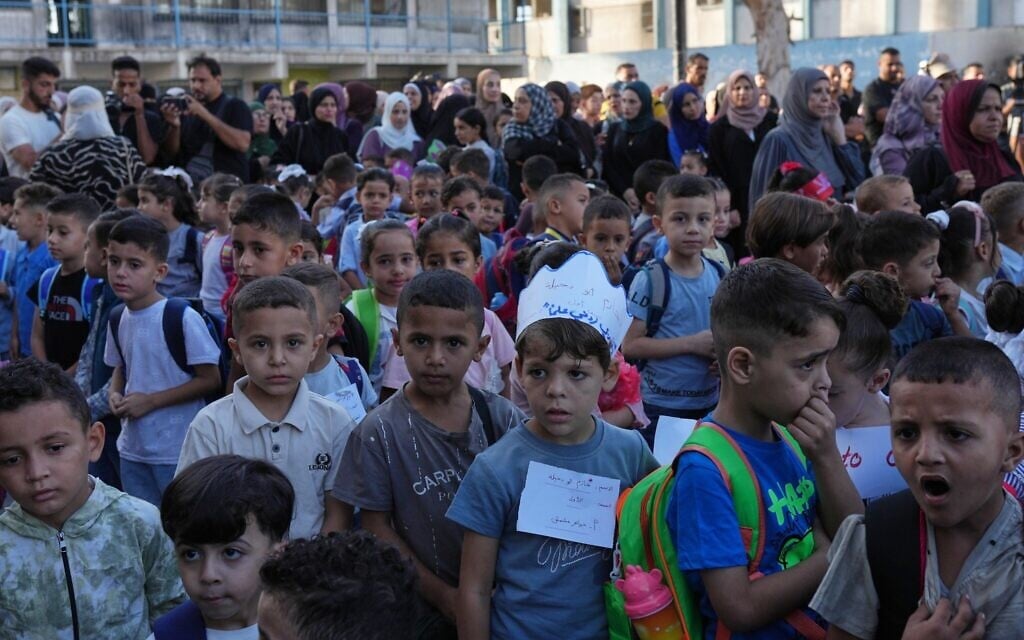 Gaza students return to in-person schooling for first time in three years