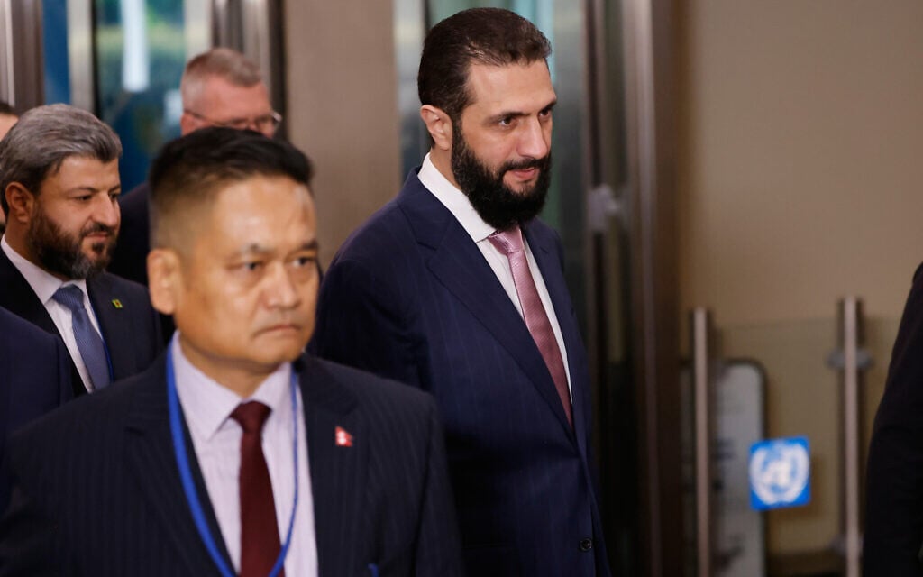 ‘The problem is with Israel, not us’: Syrian leader says Oct. 7 shouldn’t dictate Israeli policy