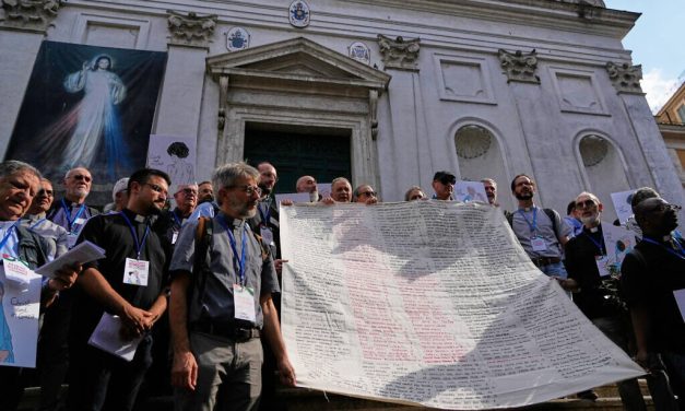150 Catholic priests and nuns march toward Vatican to demand end to Gaza ‘genocide’