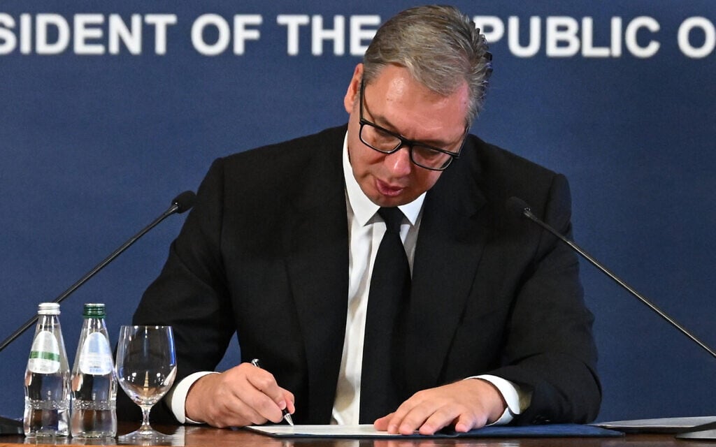 Serbia’s President Vucic resigns to run for prime minister in October elections